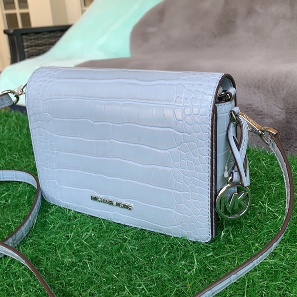 Michael Kors Mercer Sm clutch XBODY Pale Blue - Picture 14 of 15